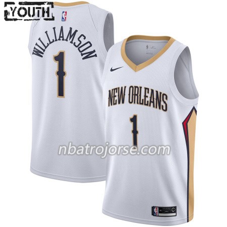 Barn New Orleans Pelicans Tröja Zion Williamson 1 2019-20 Nike Association Edition Swingman